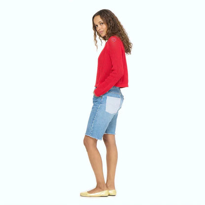 KERRI ROSENTHAL Red Malibu Sweater