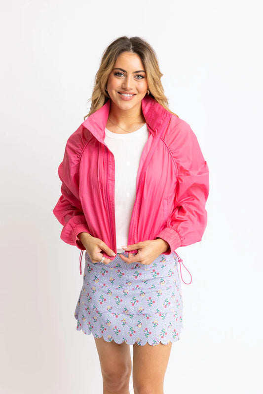 KARLIE Pink Hooded Jacket