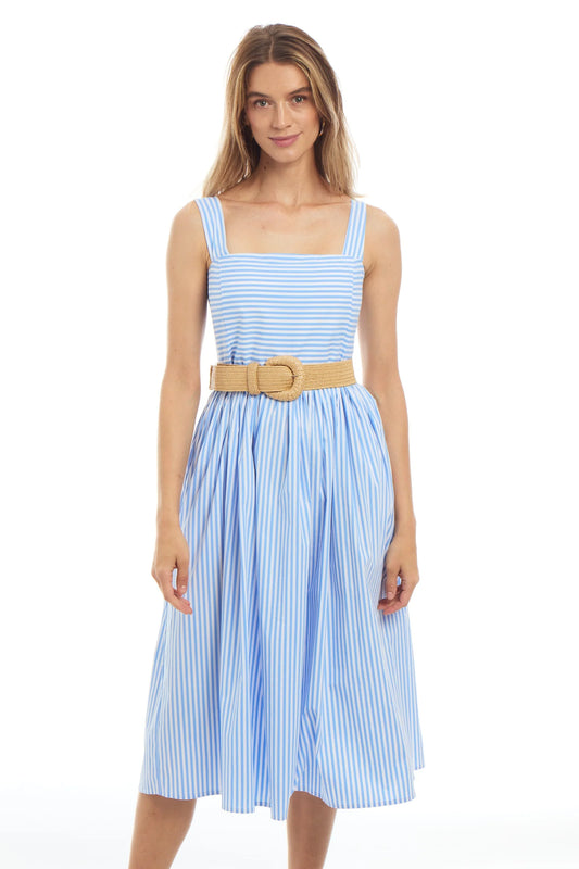 PATTY KIM Sundress with Wicker Belt
