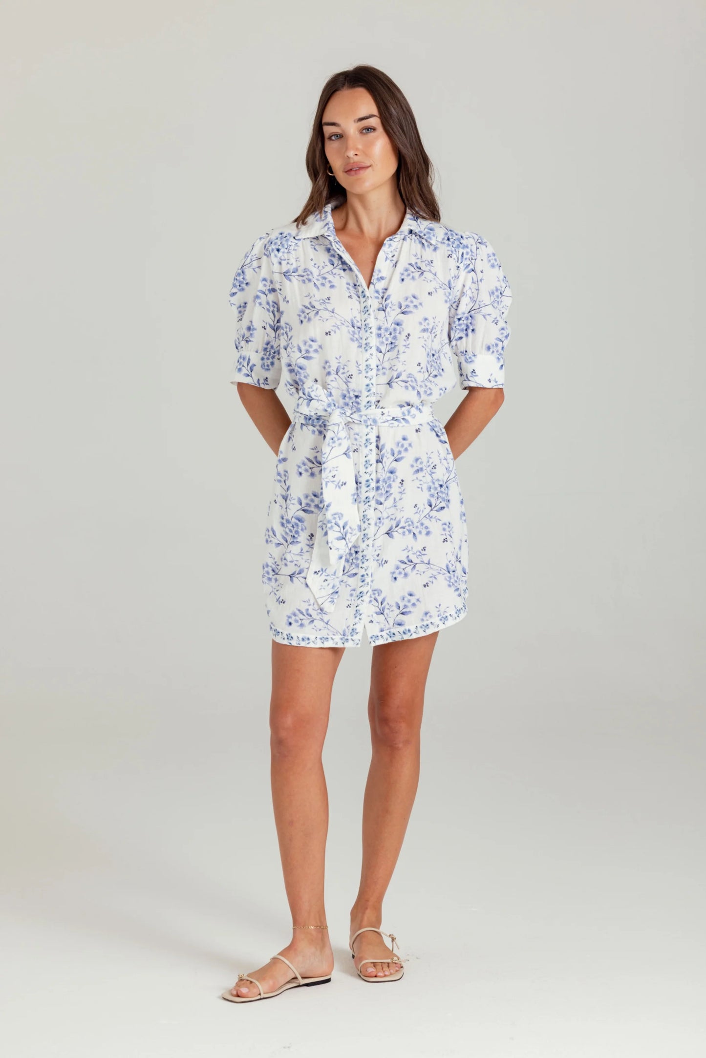 SUNDAYS Azure Bloom Solstice Dress