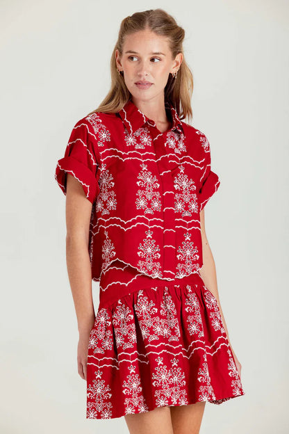SUNDAYS Red Clifton Shirt