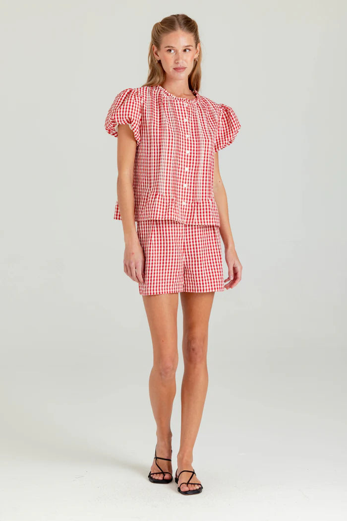 SUNDAYS Montauk Gingham Shorts