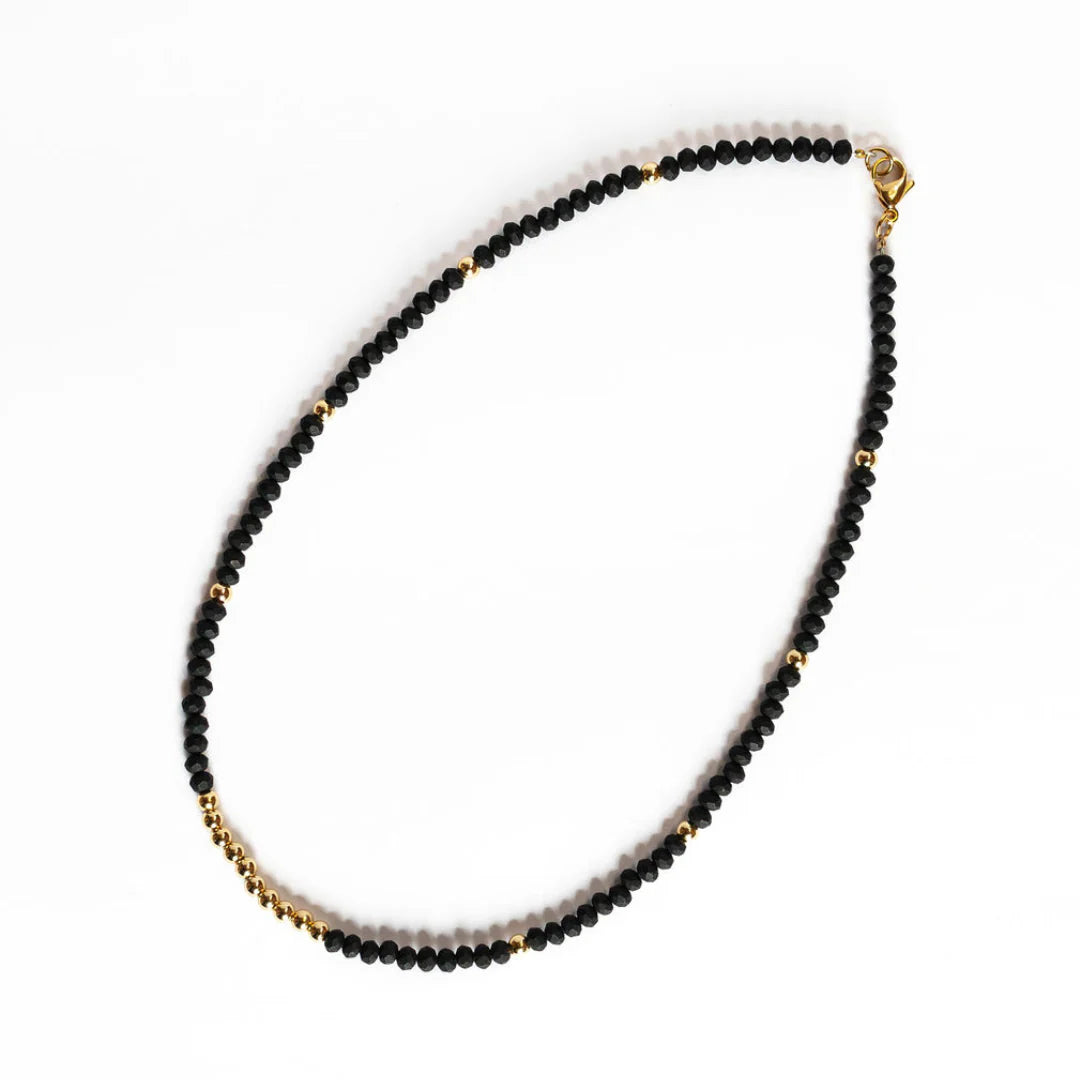 Black Hematite Small Bead Necklace