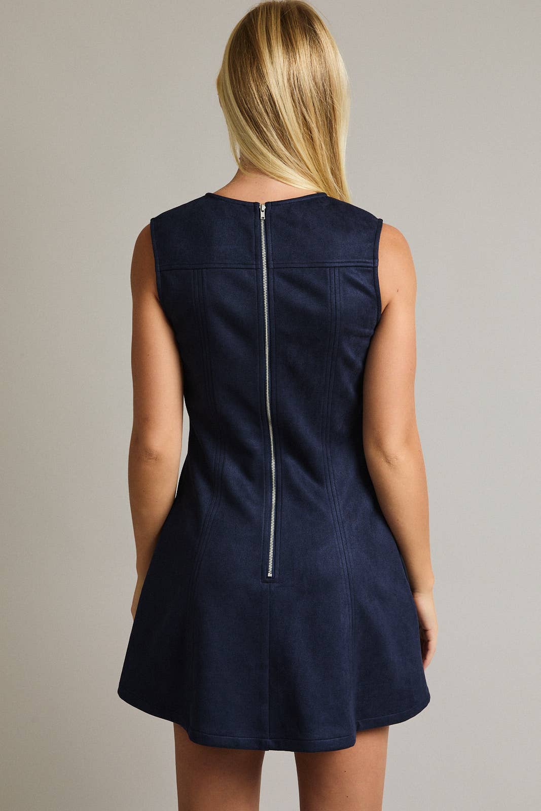 The Midnight Suede Dress