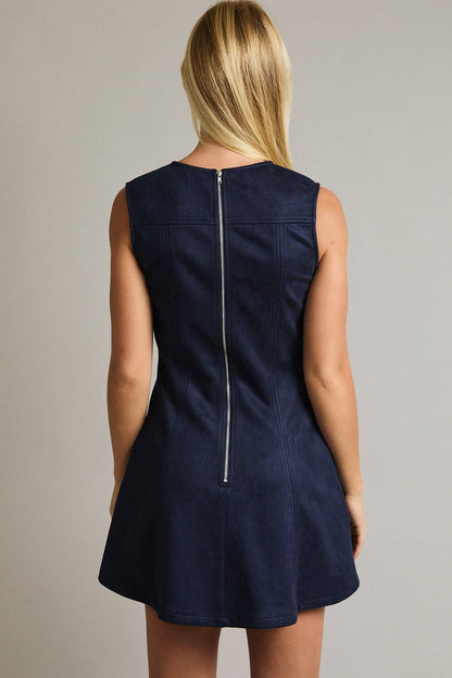 The Midnight Suede Dress