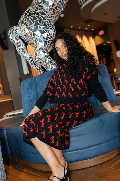 ALDEN ADAIR Black Herd Leona Sweater