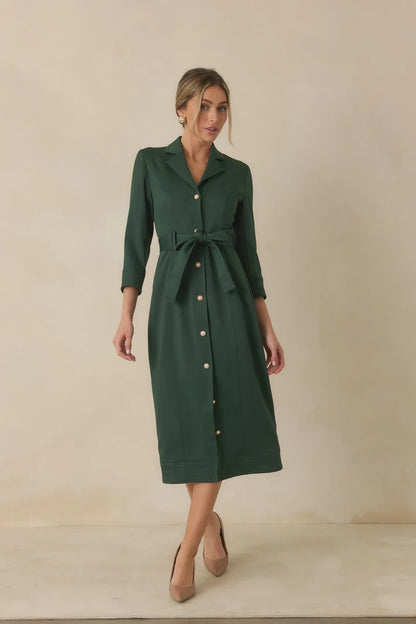 PROSPERINA Archive Green Celia Maxi Dress