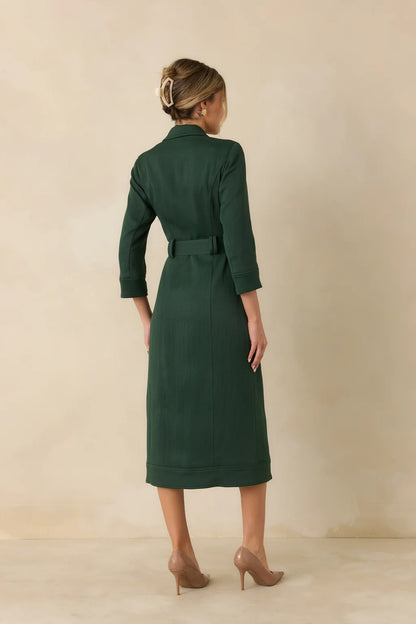 PROSPERINA Archive Green Celia Maxi Dress