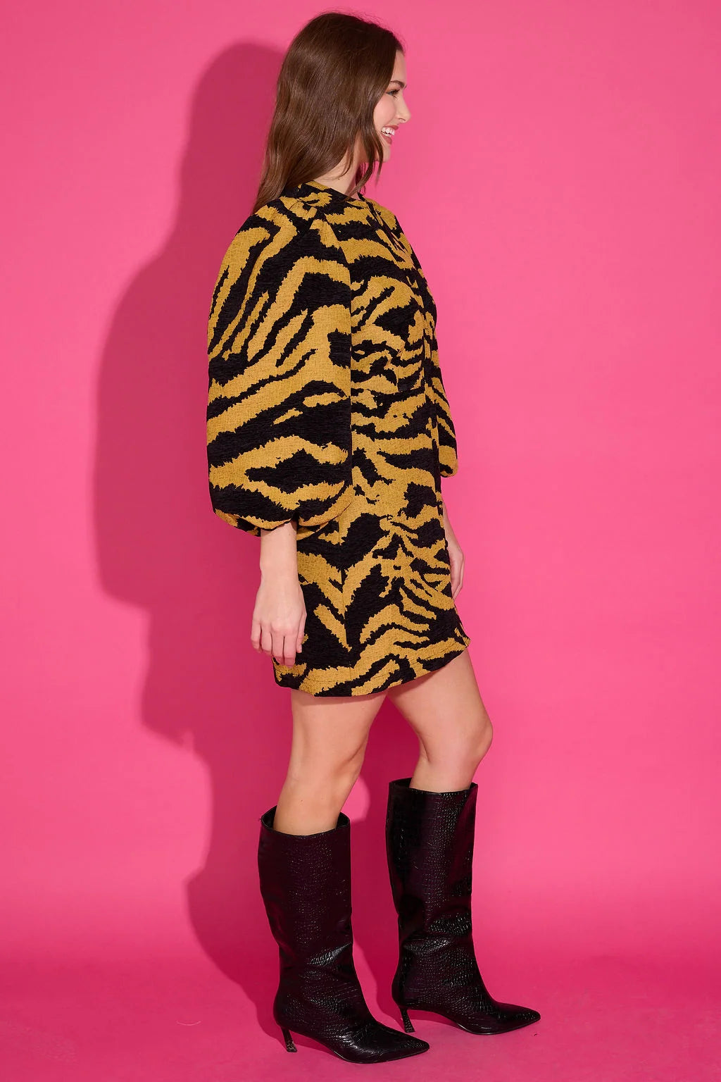 ALDEN ADAIR Noir Cat Athena Dress