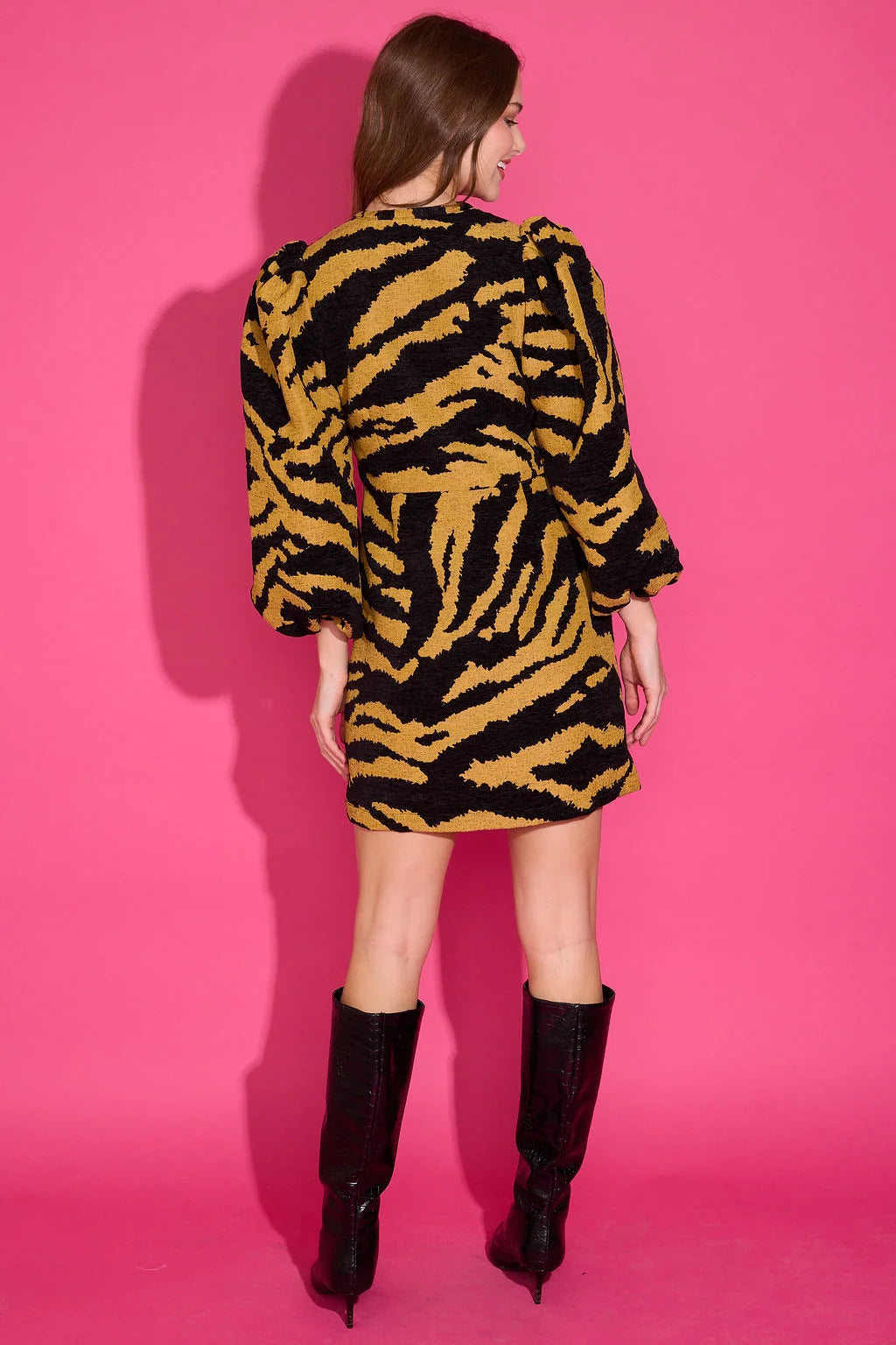 ALDEN ADAIR Noir Cat Athena Dress