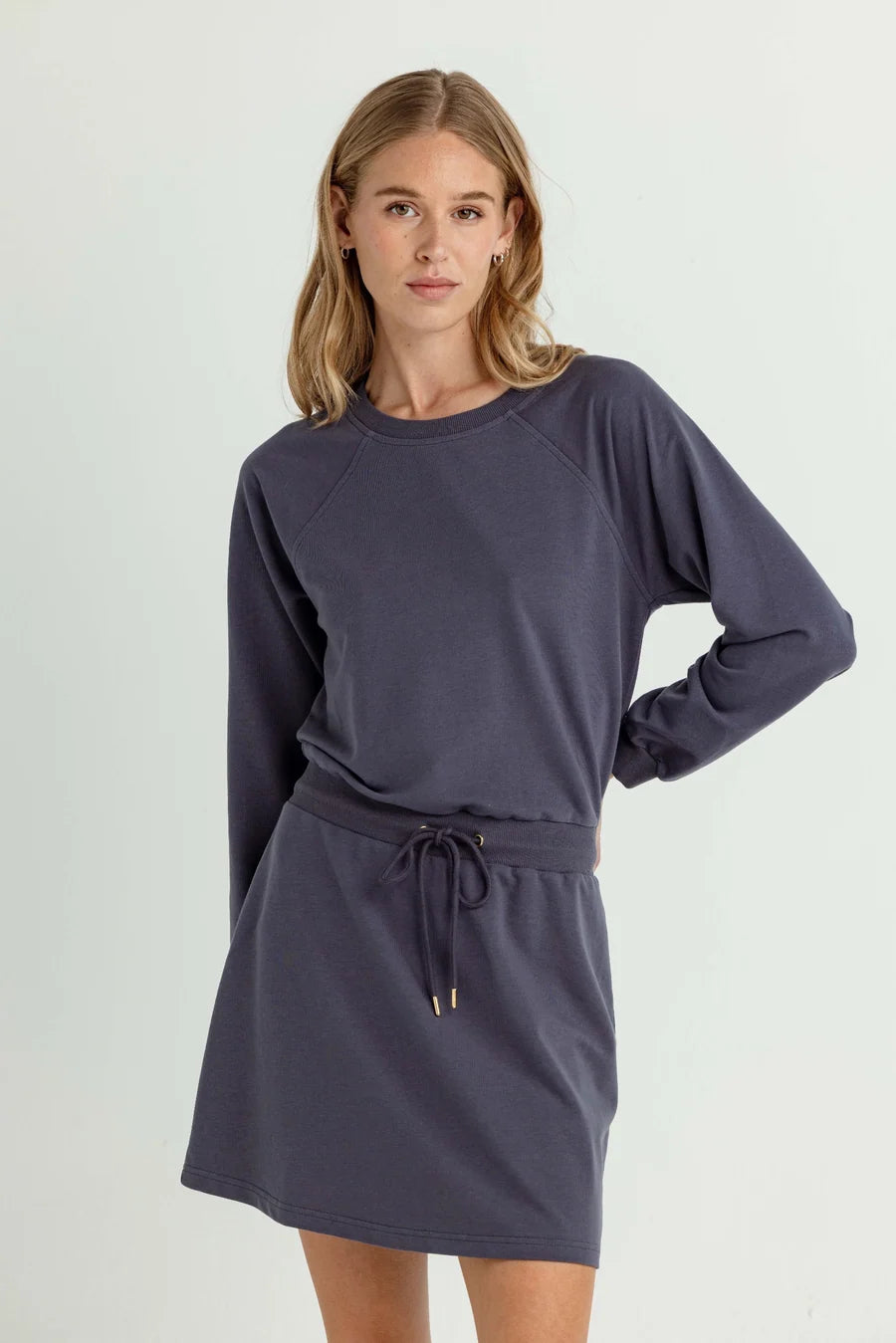 SUNDAYS Navy Atlas Dress