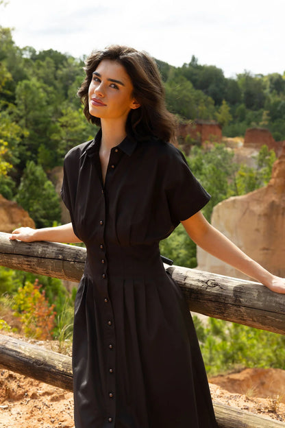 ALDEN ADAIR Coal Becca Dress