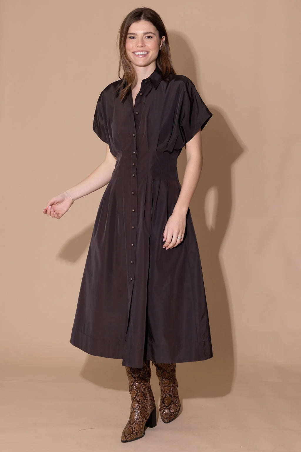 ALDEN ADAIR Coal Becca Dress