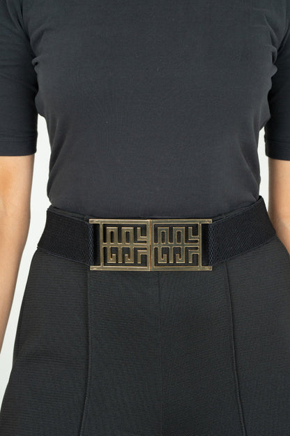EMILY MCCARTHY Black Signature Belt