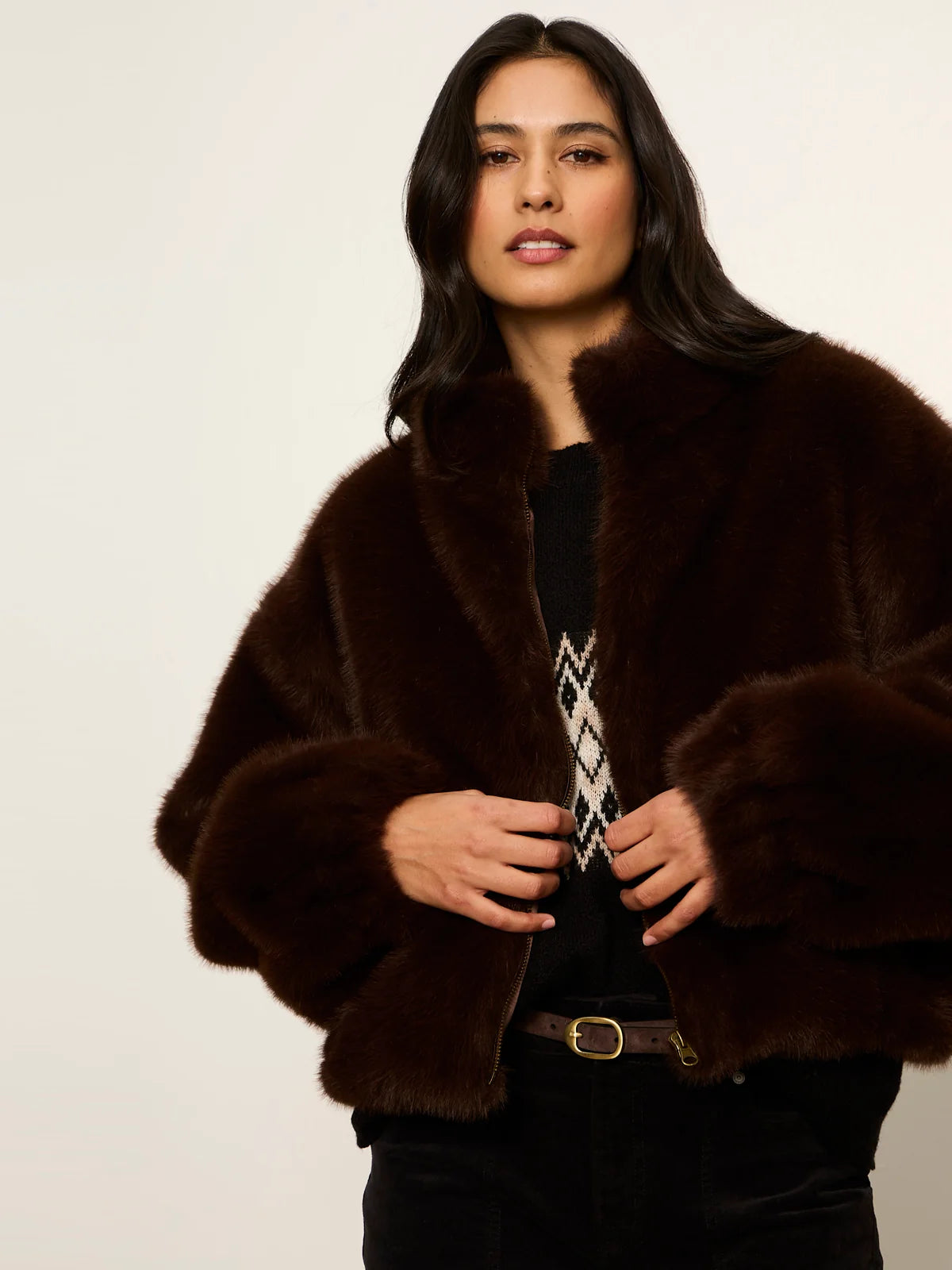 SANCTUARY Espresso Martini Everest Fur Bomber