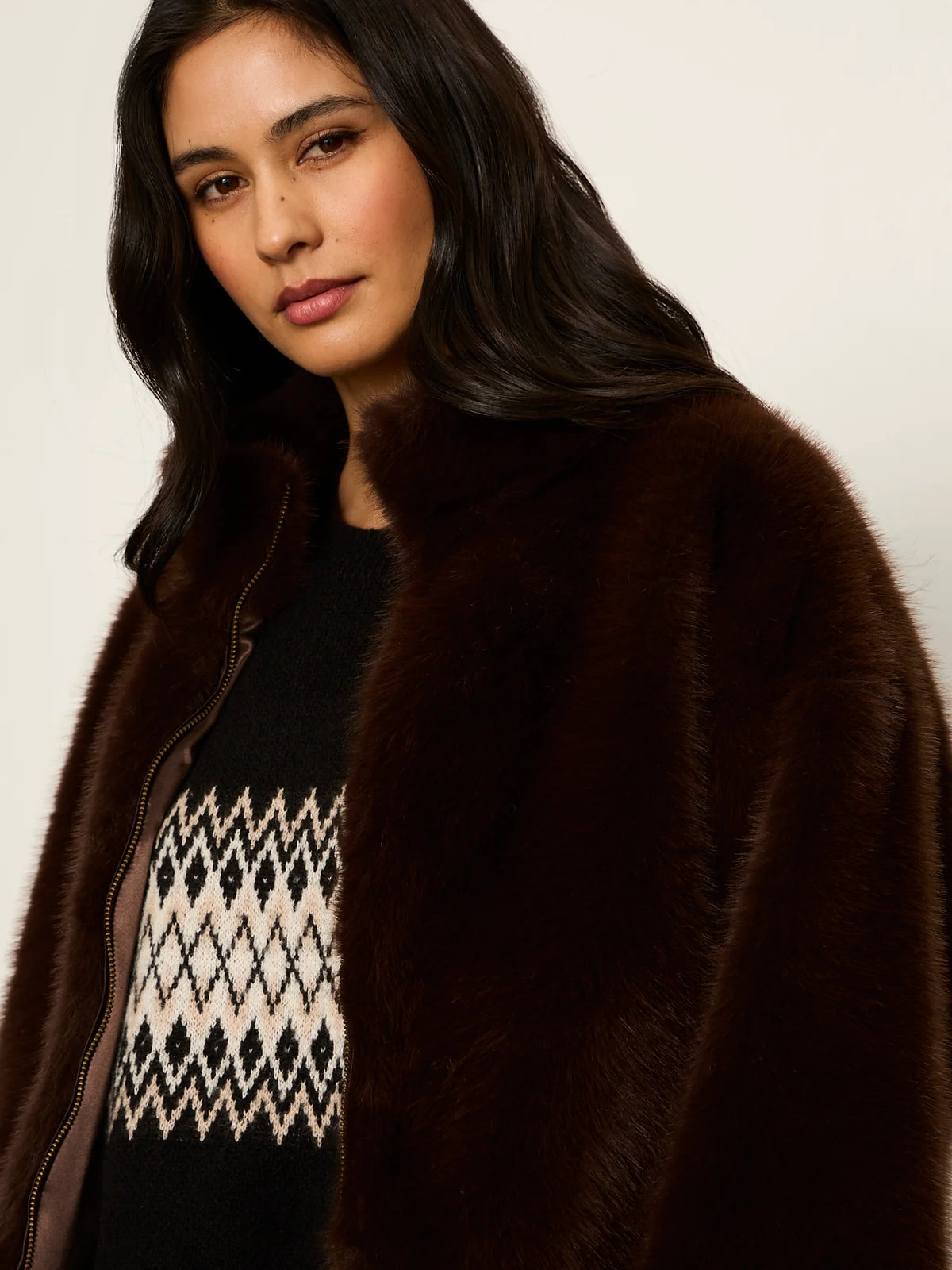 SANCTUARY Espresso Martini Everest Fur Bomber