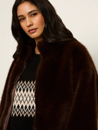 SANCTUARY Espresso Martini Everest Fur Bomber