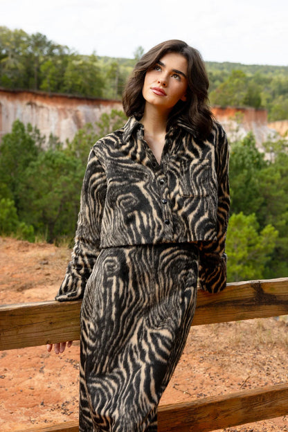 ALDEN ADAIR Ebony Wood Connie Jacket