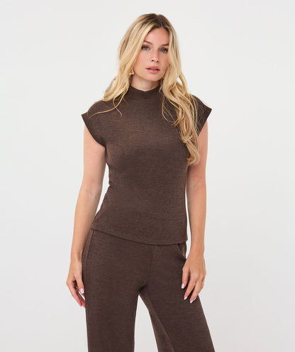 Cacao  Sleeveless Sweater
