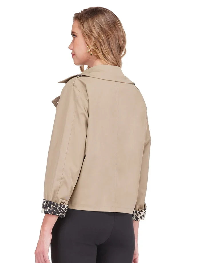 JOY JOY Camel Short Trench Jacket