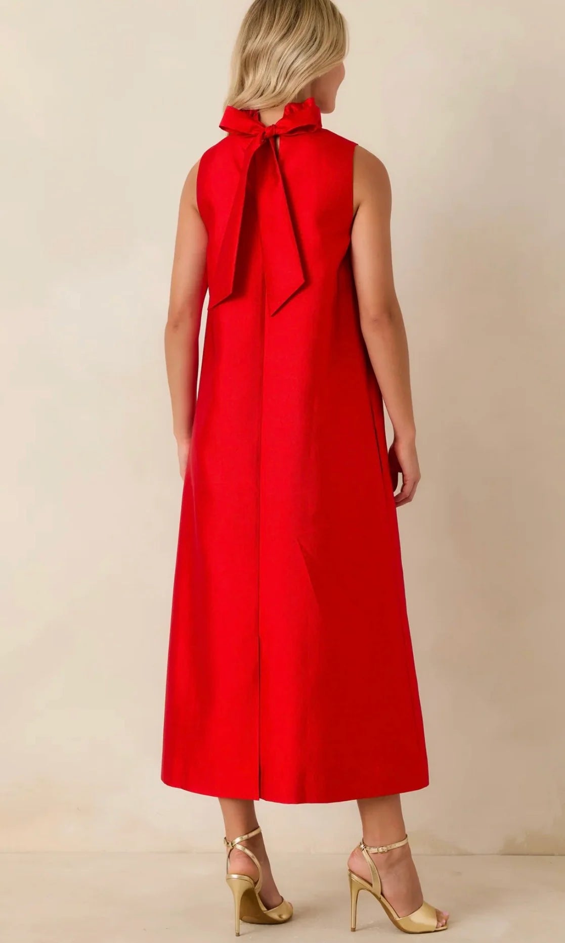PROSPERINA Cranberry Red Cecily Maxi Dress