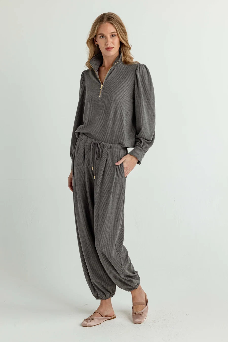 SUNDAYS Heather Gray Charlotte Jogger Pants