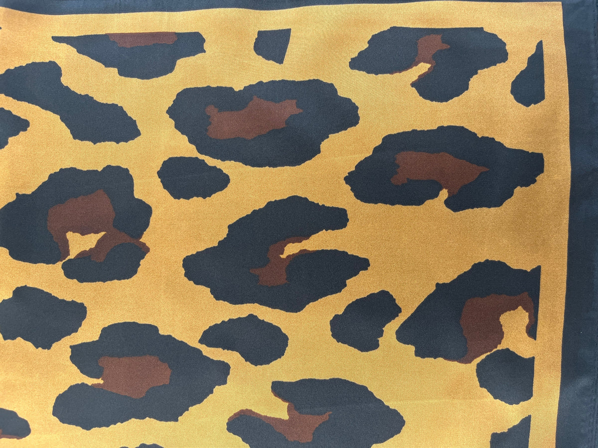 GERMAN FUENTES Brown Leopard Scarf