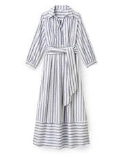 CARTOLINA Seraphina Dress - Coastal Indigo Stripe