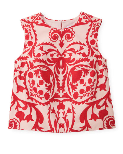 CARTOLINA Faraway Print - Poppy - Linda Shell top