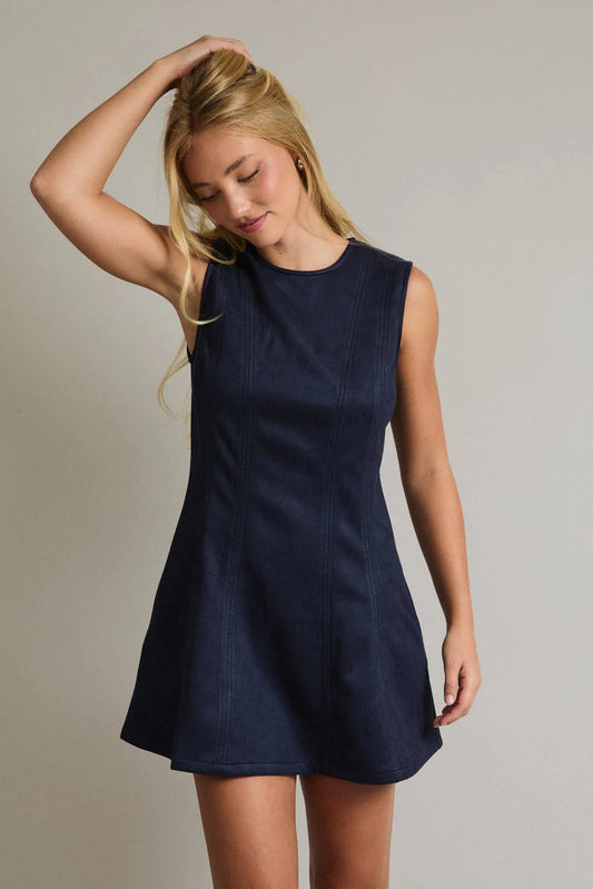 The Midnight Suede Dress