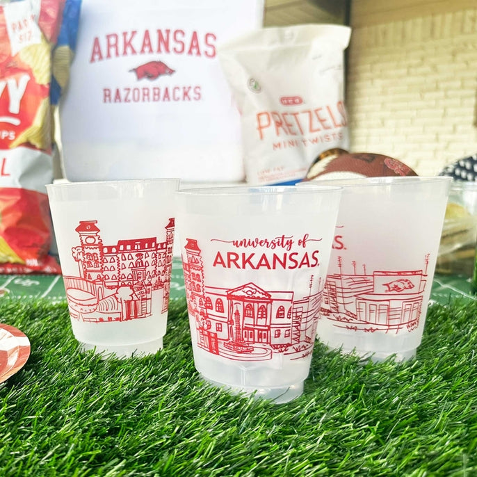 University of Arkansas Skyline Frost 8 oz cup