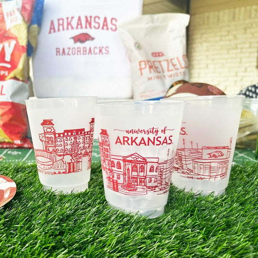 University of Arkansas Skyline Frost 8 oz cup