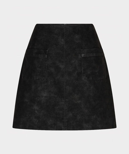 Joan Black Corduroy Mini Skirt