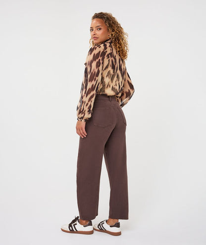 Anna Leopard Blouse