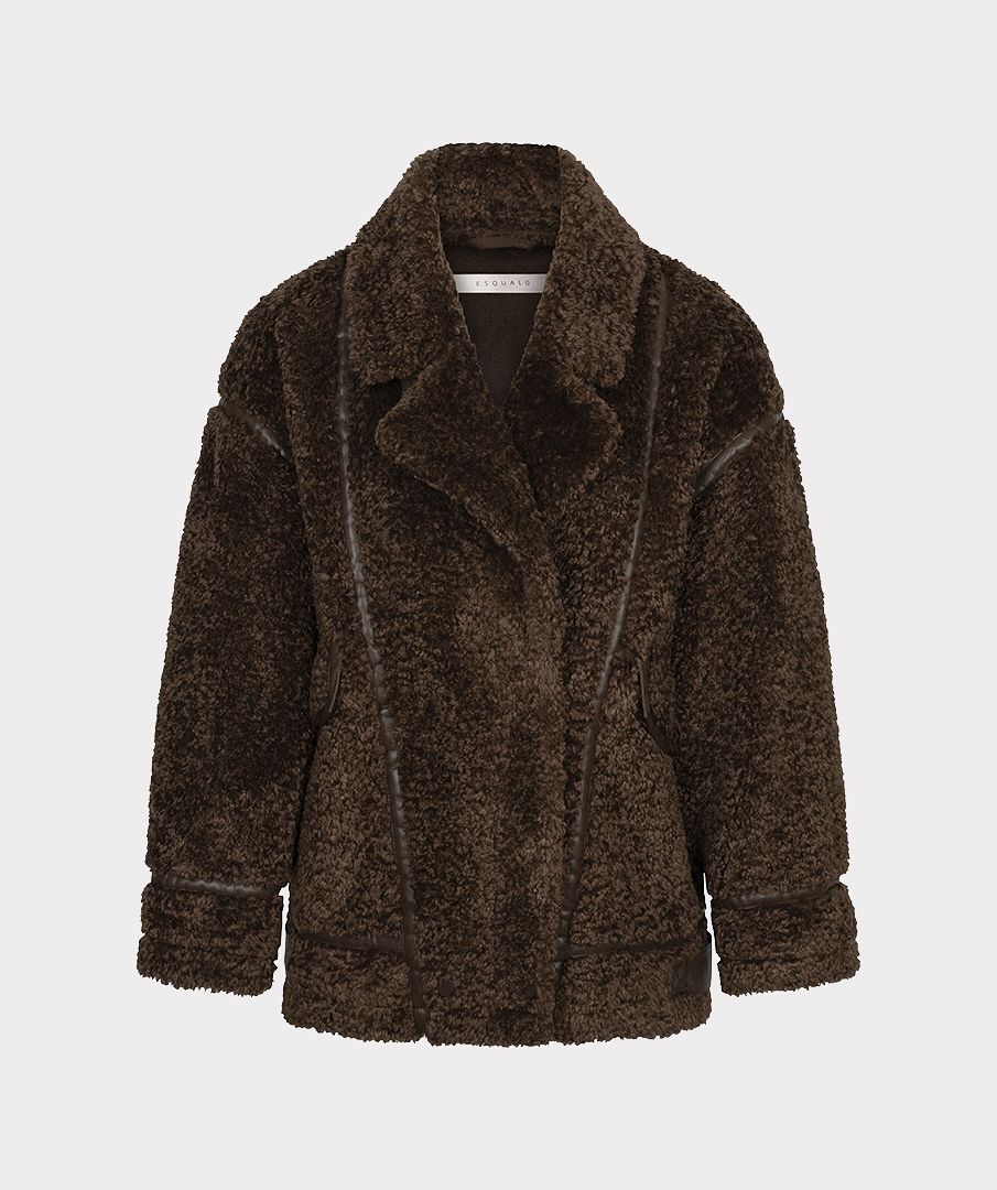 Alisha Brown Shearling Fur Jacket