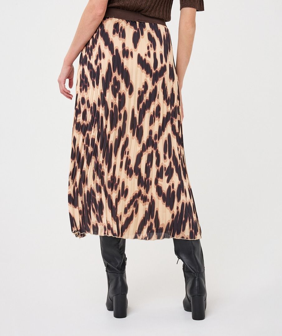 Rebecca Leopard Maxi Skirt