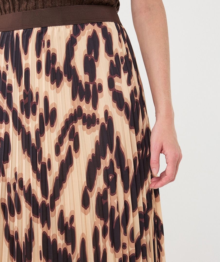 Rebecca Leopard Maxi Skirt