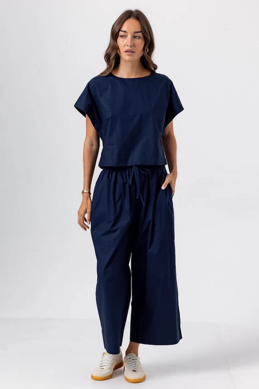 SUNDAYS Maya Navy Pants Set