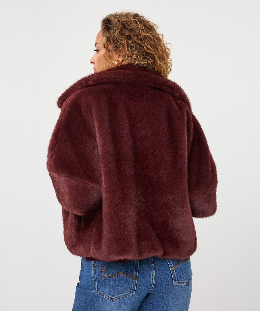 Tammy Merlot Fur Jacket