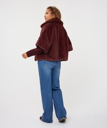 Tammy Merlot Fur Jacket