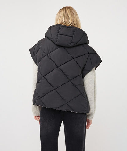 Astrid Black/Leopard Reversible Jacket