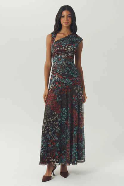 HUTCH Brown/Multi Ester Dress