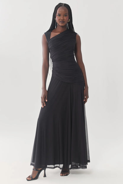 HUTCH Black Maxi Ester Dress