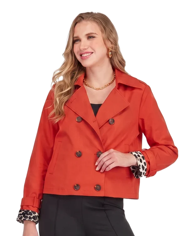 JOY JOY Flame Short Trench Jacket