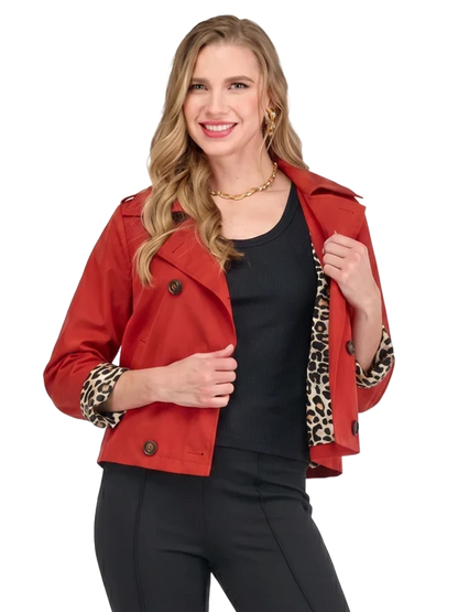 JOY JOY Flame Short Trench Jacket