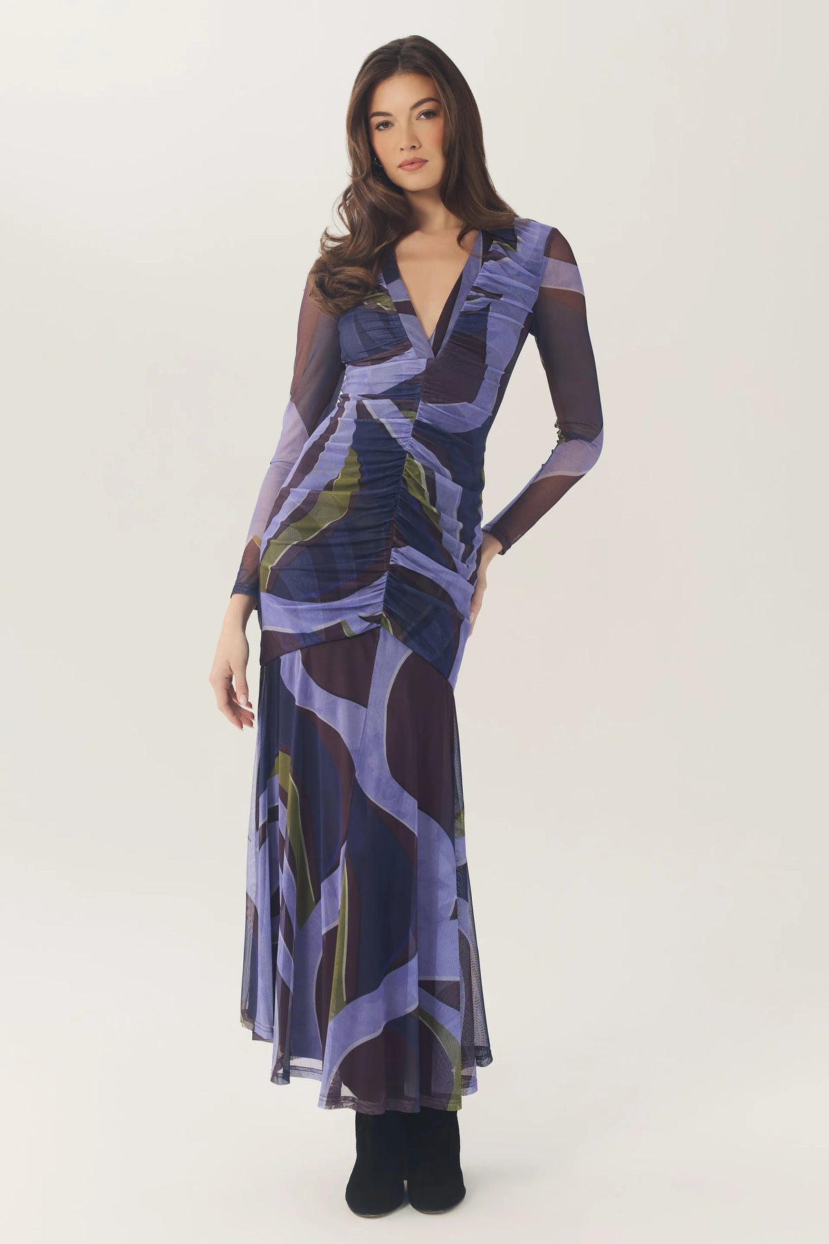 HUTCH Plum/Multi Gael Dress