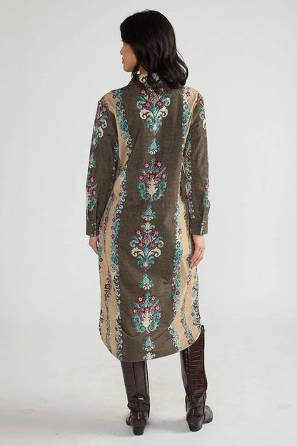 DOUBLE A Gilded Stripe Cleo Dress