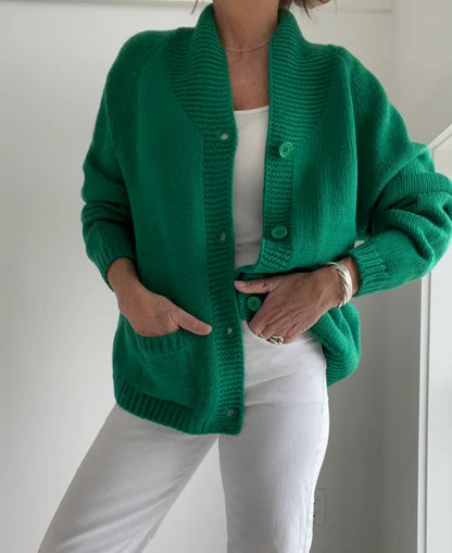 Golf Varsity Heart Green Cardigan