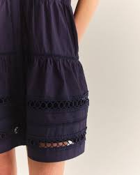 Cartolina Eleni Midnight Blue Mini Dress