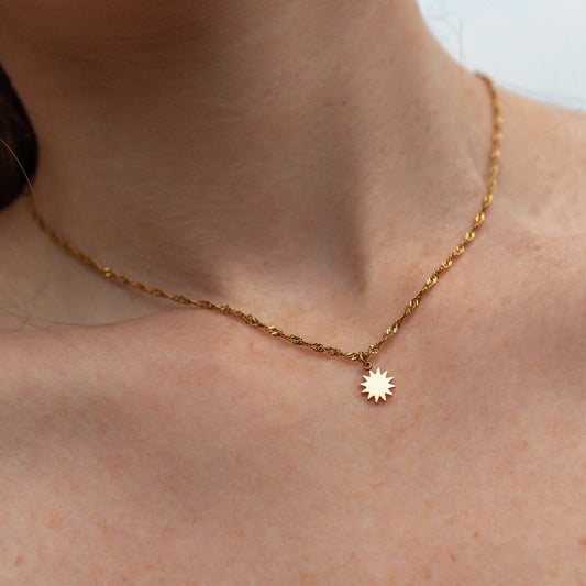 Alco Gold Limitless Sun Necklace